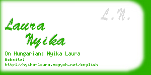 laura nyika business card